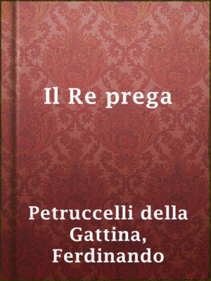 cover image of Il Re prega